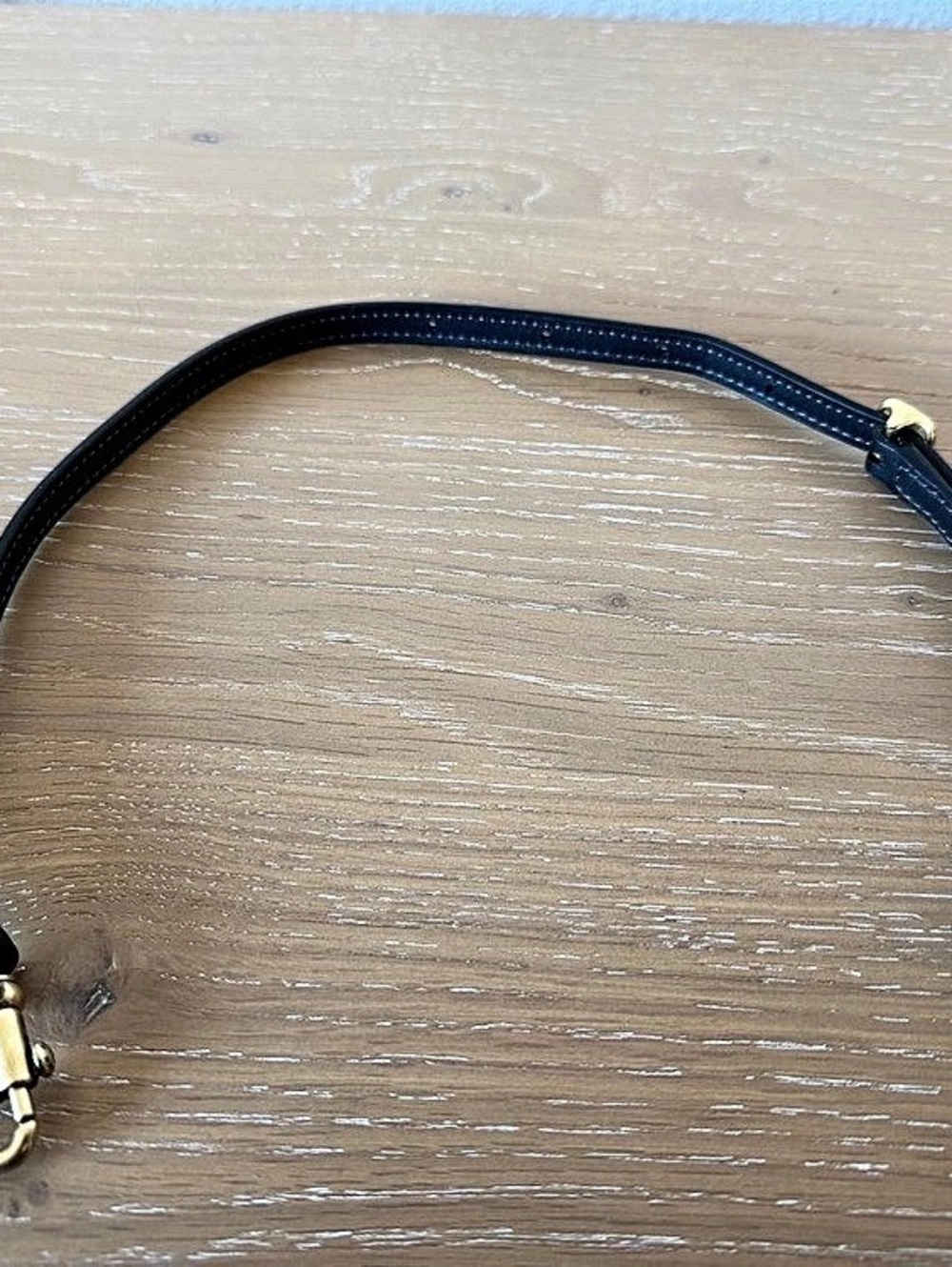 Coach Adjustable Leather shoulder Strap - Black - Picture 2 of 5